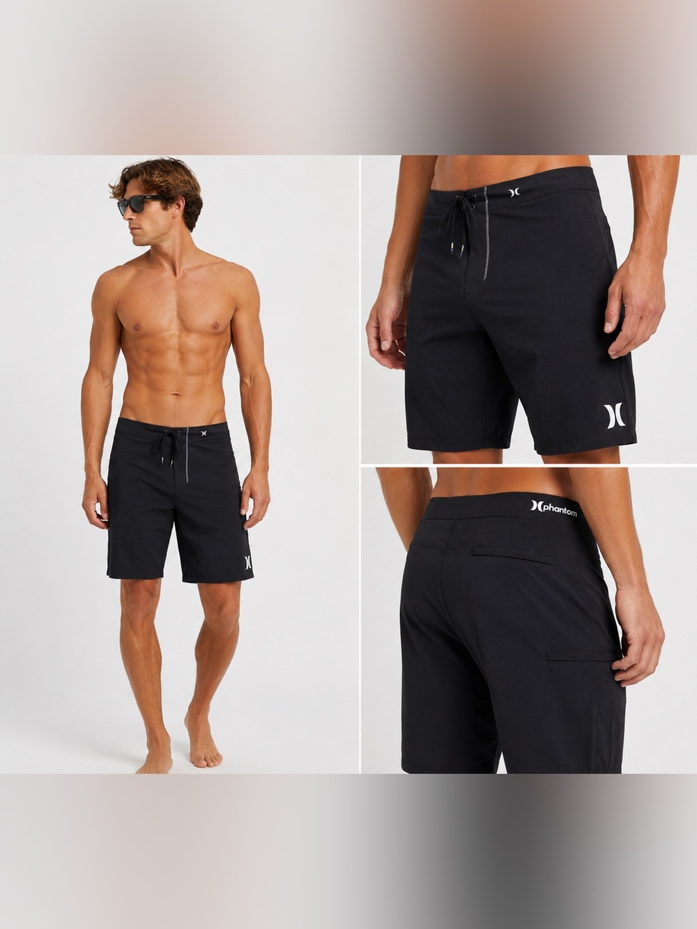 Hurley Black Men’s Phantom Board Shorts Size 36